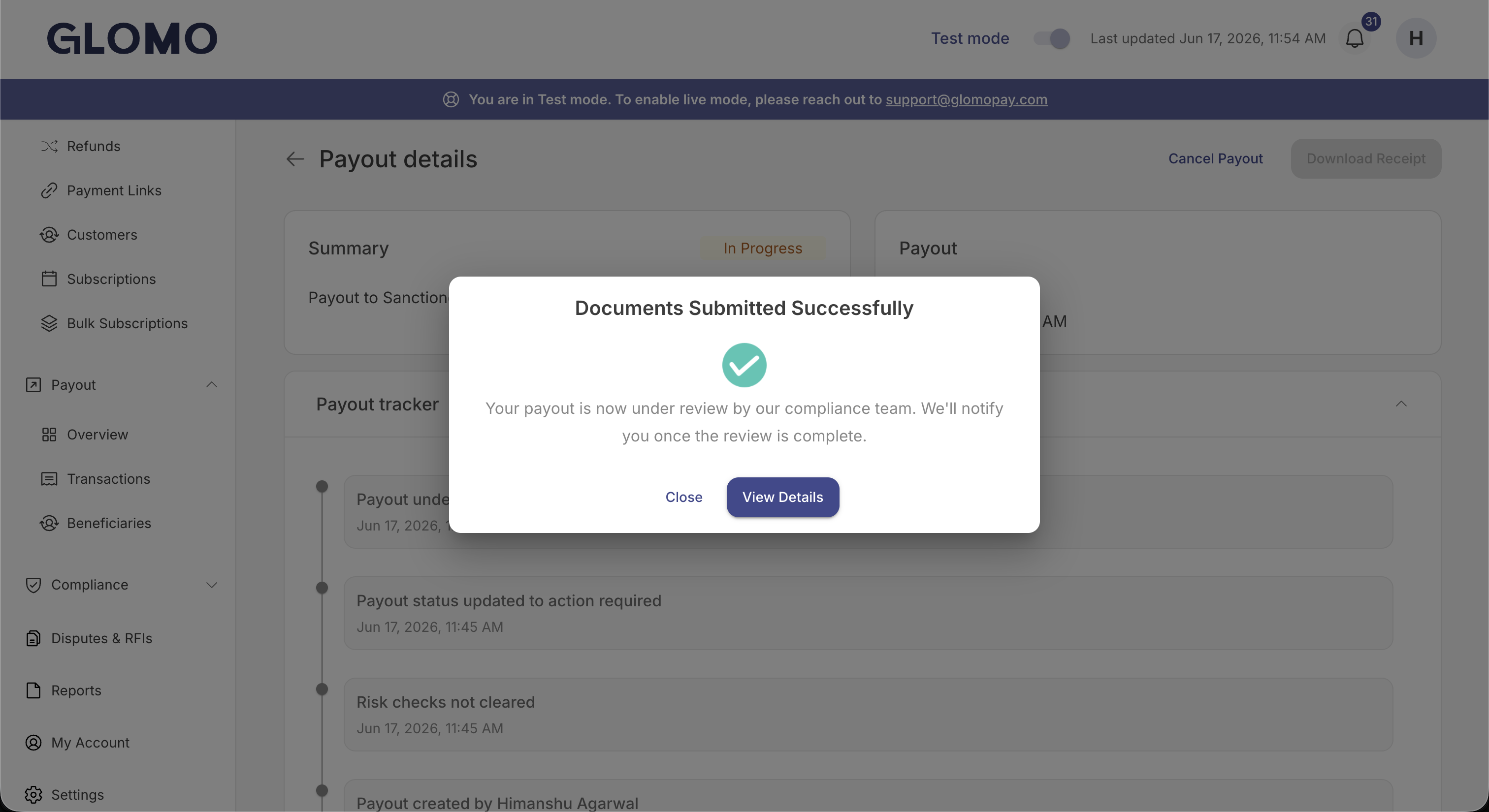 RFI Documents Submitted preview